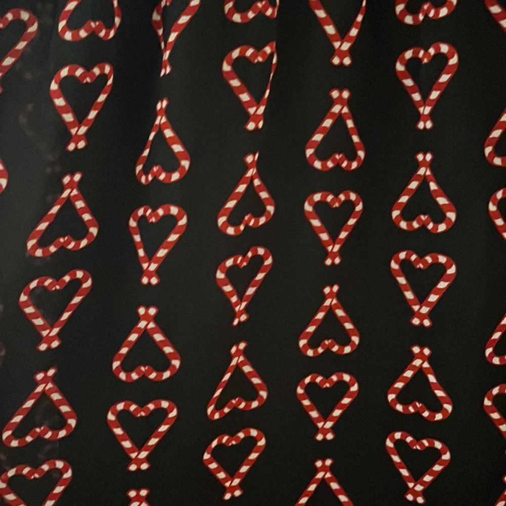 NWT MODCLOTH midi dress - semin sheer, fully lined, keyhole opening, candy cane - Picture 11 of 13